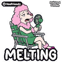 Dog Melting Sticker by VeeFriends
