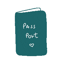duartekels travel lifestyle passport backpacker Sticker