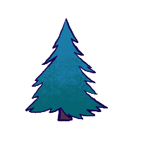 Happy Christmas Tree Sticker