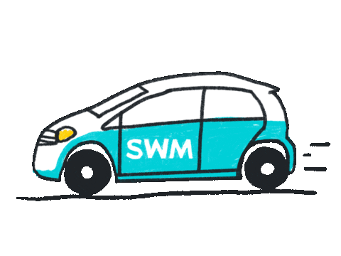 Mobilitat E-Auto Sticker by SWM Magdeburg