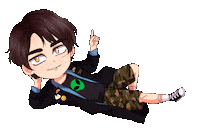 Pointing Webtoon Sticker