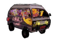Animation Driving Sticker