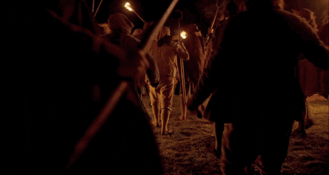 angry mob GIF by MASTERPIECE | PBS