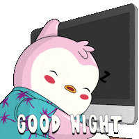 Tired Good Night Sticker by Pudgy Penguins