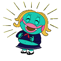 funfunart happy laugh 開心 笑 Sticker