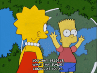 excited bart simpson GIF