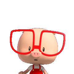 3D Piggy Sticker by UpStudiosWorld