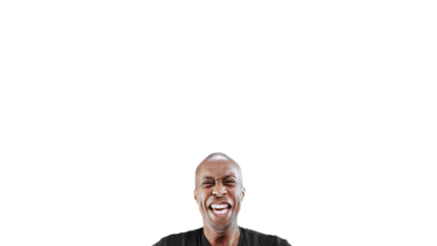 Black Man Win Sticker by Bernardson.com