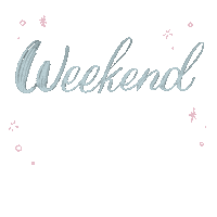Weekend Lettering Sticker