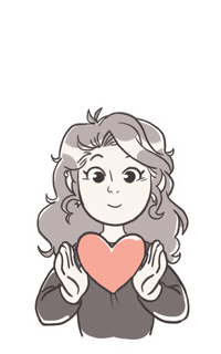 jooartiste love thank you amour coeur Sticker