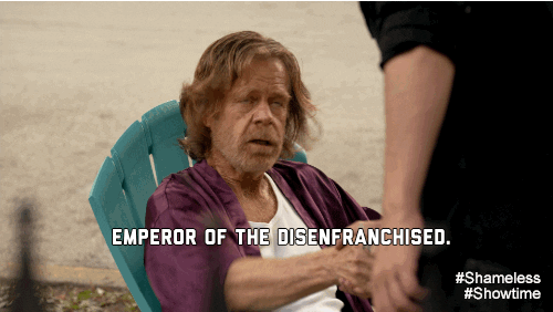 frank gallagher ruler GIF by Showtime