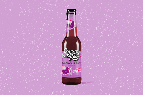 Blackcurrant GIF by Square Root Soda