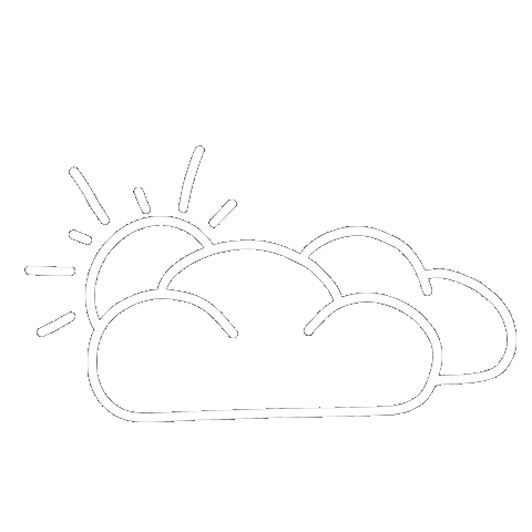White Line Sun Sticker