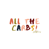 Therapy Carbs Sticker by drebony