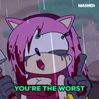 Raining I Hate You GIF by Mashed
