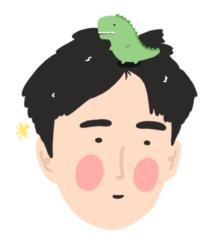 Happy Relax Sticker by Patricia Tjandra