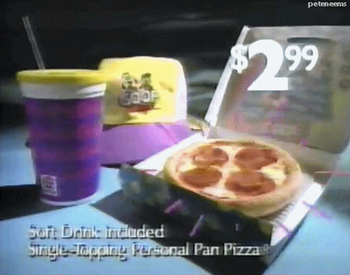 pizza hut 90s GIF