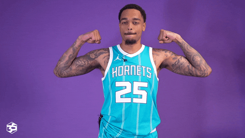 Basketball Flexing GIF by Charlotte Hornets