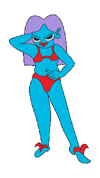 Sexy Girl Sticker by Nikoteenie