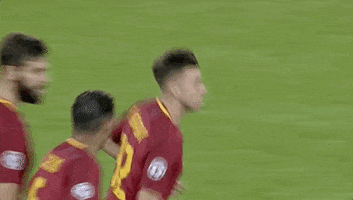 celebrating champions league GIF by AS Roma