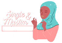 Just Married Muslim Sticker by SingleMuslim.com
