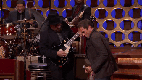 jamming out eric mccormack GIF by Team Coco