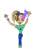 Happy Girl Sticker