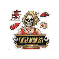 Skull Playa Sticker