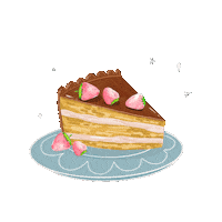 Happy Piece Of Cake Sticker