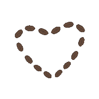 Giups_ love heart coffee bar Sticker