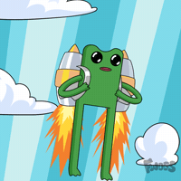 Flying Fly Away GIF by fwogs