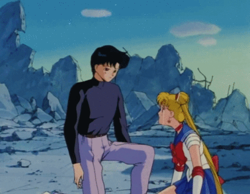 sailor moon hug GIF