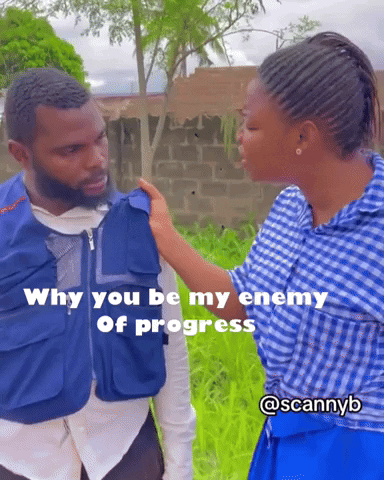 scannyb why you be my enemy of progress GIF