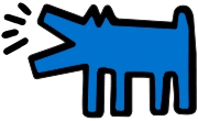 keithharingfoundation art dog 80s puppy GIF