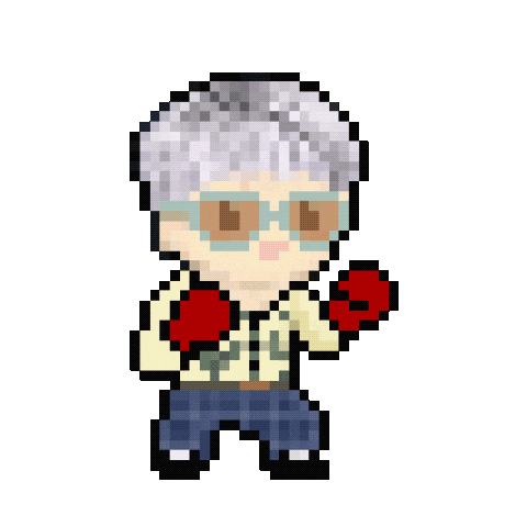 Pixel Fighting Sticker