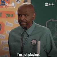 Abbott Imnotplaying GIF by ABC Network