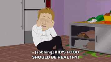 cook sobs about healthy food crying GIF by South Park 