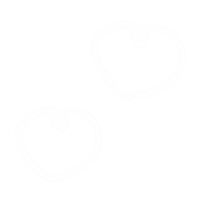 Heart 白 Sticker