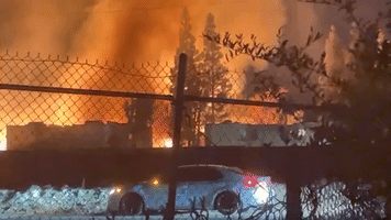 Three-Alarm Fire Breaks Out at Construction Site in Upland, California