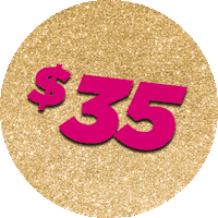 Glitter Gold Sticker by Crossroads