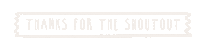 White Lines Thank You Sticker