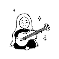 Guitar Musica Sticker