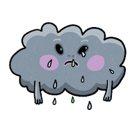 Rain Raining Sticker