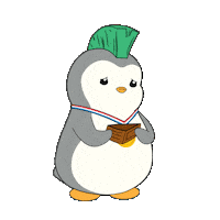 No Money Sticker by Pudgy Penguins