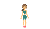 Jumping Jacks Girl Sticker by Positive Programming