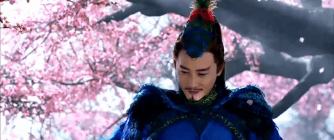 san sheng san shi shi li tao hua GIF