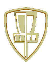 InnateDG gold disc golf frisbee golf innate disc golf Sticker