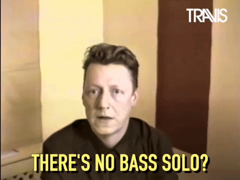 Bass Guitar Reaction GIF by Travis
