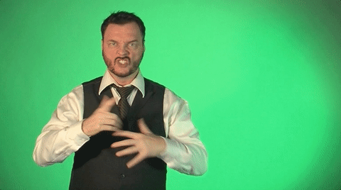 sign language rage GIF by Sign with Robert