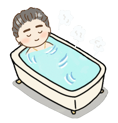 リラックス Bathing Sticker by rico